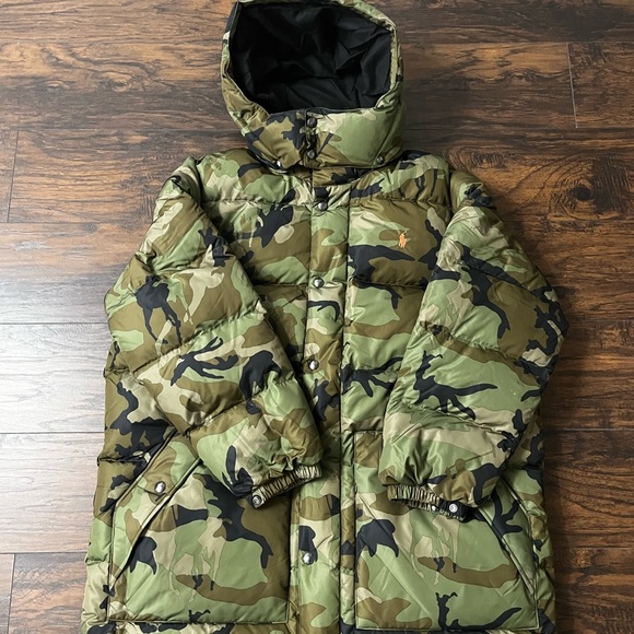 Polo Ralph Lauren Other - Polo Ralph Lauren Camouflage Puffer Jacket With Detachable Hood Big and Tall Fit